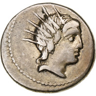 Lucretia, Denier, 76 BC, Rome, Argent, TTB+, Crawford:390/1 - República (-280 / -27)