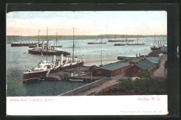 AK Halifax, British Fleet In Harbor  - Halifax