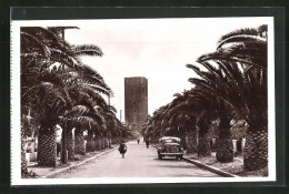 CPA Rabat, Rue De Rouen Et Tour Hassan  - Rabat