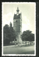 AK Fellbach, Strasse An Der Lutherkirche Und Dem Kiregerdenkmal  - Autres & Non Classés