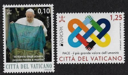 VATICANO /CITTÀ VATICANO /VATICAN - EUROPA 2023 -"PEACE – The Highest Value Of Humanity"-  SERIE De 2 V.- N - 2023