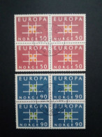 NORWEGEN MI-NR. 498-499 GESTEMPELT(USED) 4er BLOCK EUROPA 1963 - 1963