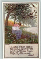 39438331 - Volkslied Ich Hoert Ein Eichlein Rauschen Karte Deutsche Art Erste Reihe Nr.4 - Kutzer, Ernst