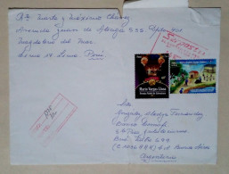Pérou - Enveloppe Circulée Avec Timbres Thématiques Arts (2011) - Pérou