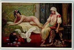 39830231 - Sign. Norim Pascha Im Serail Erotik AffeTiger Saxophot-Kunst Serie 12001/2 - Turquia
