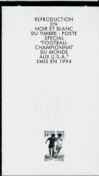 Football - Championnat Du Monde Aux USA 1997 - Feuillets N&B Offerts Par La Poste [ZN & GC]