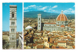 ITALIA // FIRENZE // CAMPANILE DI GIOTTO // LA CUPOLA E IL CAMPANILE SULLO SFONDO DELLE COLLINE - Firenze (Florence)