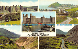 R153156 Picturesque Caernarvonshire. Multi View. 1976 - Monde