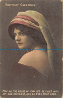 R152508 Birthday Greetings. Woman Portrait. Alfred Stiebel - Monde