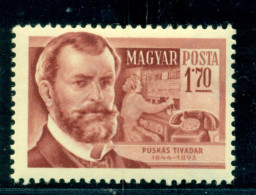 1954 Tivadar Puskás,hungarian Inventor,telephone Exchange,Hungary,1407,MNH - Andere & Zonder Classificatie