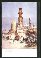 CPA Illustrateur Friedrich Perlberg: Cairo, Vue De La Rue Avec Kamelreiter  - Sonstige & Ohne Zuordnung