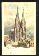 Lithographie Köln, Kölner Dom  - Autres & Non Classés