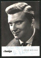 AK Opernsänger Peter Wieland Im Anzug Mit Krawatte, Autograph  - Opera
