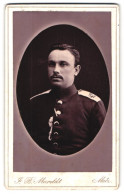 Photo J. B. Maroldt, Metz, Rue Des Jardins 10, Portrait De Soldat En Uniforme Rgt. 42 Avec Moustache  - Anonymous Persons