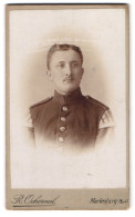 Fotografie R. Ochermal, Marienberg I. Schl., Ratsgasse 35, Portrait Soldat In Musiker Uniform  - Anonymous Persons