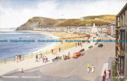 R151861 Promenade. Aberystwyth. Valentine. Art Colour - World