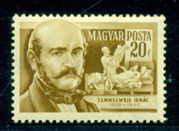 1954 Ignaz Semmelweis,psysician,childbed Fever/hand Disinfection,Hungary,1401MNH - Otros & Sin Clasificación