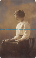 R152538 Old Postcard. Woman On The Chair. H. M. Veale - World