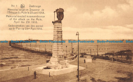 R151872 Zeebrugge. Memorial Erected In Remembrance. J. Revyn. Nels - World