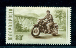 1955 Motorcycle,motorbike,Motorrad,Viaduct Bridge,forest,Hungary,1455,MNH - Motorräder