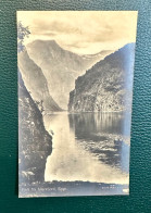 976 NORWAY FJORD PARTI FRA NÆRØFJORD SOGN REAL PHOTO RARE POSTCARD - Norway