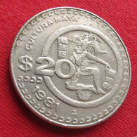 Mexico 20 Pesos 1981 Mexique Mexiko Messico W ºº - Mexique