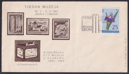 .Yugoslavia, 1963-06-26, Croatia, Zagreb, Museum Week, Special Postmark & Cover - Andere & Zonder Classificatie
