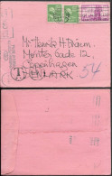 USA Postage Due Cover Mailed To Denmark 1953 - Cartas & Documentos