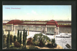 AK Leipzig, Strassenbahn Vor Dem Hauptbahnhof  - Leipzig