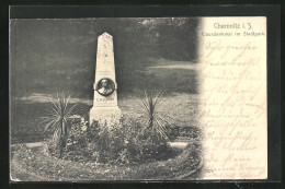 AK Chemnitz I. Sa., Clausdenkmal Im Stadtpark  - Chemnitz