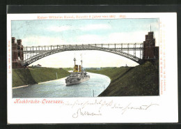 AK Levensau, Kaiser Wilhelm Kanal, Hochbrücke  - Other & Unclassified