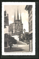 AK Erfurt, St. Severikirche Von Der Kettenstrasse Aus  - Erfurt