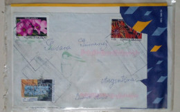 Uruguay - Enveloppe Circulée Avec Timbres Sur Le Thème Des Fleurs (1999) - Other & Unclassified
