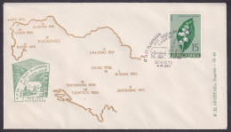 .Yugoslavia, 1963-07-04, Croatia, Sesvete, Mountaineering, Meeting Of Mountaineers, Special Postmark & Cover - Otros & Sin Clasificación