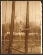 Man Guy Shirtless Gymnastics Gay Int Old Photo 12x9 Cm #40531 - Personnes Anonymes