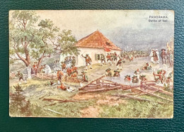 988 PANORAMA BATTLE OF ISEL BERGISEL RARE POSTCARD - Geschichte