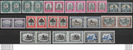 1950-54 South Africa OFFICIAL 14 Pairs MNH SG N. O39/O51+O46a - Sonstige & Ohne Zuordnung