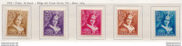 1933 LUSSEMBURGO - Caritas Enrico VII° - N° 244/248 , 5 Val , MNH** - Sonstige & Ohne Zuordnung