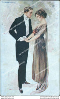 Cc51 Cartolina Art Deco Donnina Lady Donna Cupido Coppia  Illustratore Corbella - Other & Unclassified