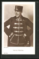 AK Schauspieler Werner Pittschau, In Uniform  - Schauspieler