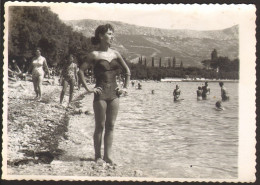 Pretty Woman Bikini Girl On Beach Old Photo 15x10 Cm #40536 - Anonymous Persons