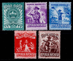 INO-01- INDONESIA - 1955 - MH - SCOUTS- NATIONAL JAMBOREE - Indonesien