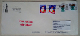 États-Unis - Enveloppe à Air Circulé Avec Timbres Sur Le Thème De Noël (2014) - Weihnachten