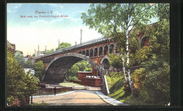 AK Plauen I. V., Blick Nach Der Friedrich-August-Brücke  - Plauen