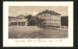 AK Wiesbaden, Jagdschloss Platte  - Hunting