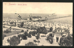 AK Zinnowitz, Strand Mit Brücke  - Zinnowitz