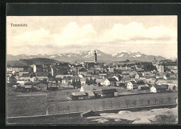 AK Traunstein, Panorama Mit Gebirgszug  - Traunstein