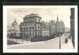 AK Reichenberg / Liberec, Strassenpartie An Der Brücke  - Tchéquie