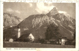 Ehrwald - Kirche Mit Sonnenspitze - Ehrwald