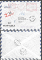 Finland Stockmann Registered Cover To Austria 1961. Meter Franking - Covers & Documents